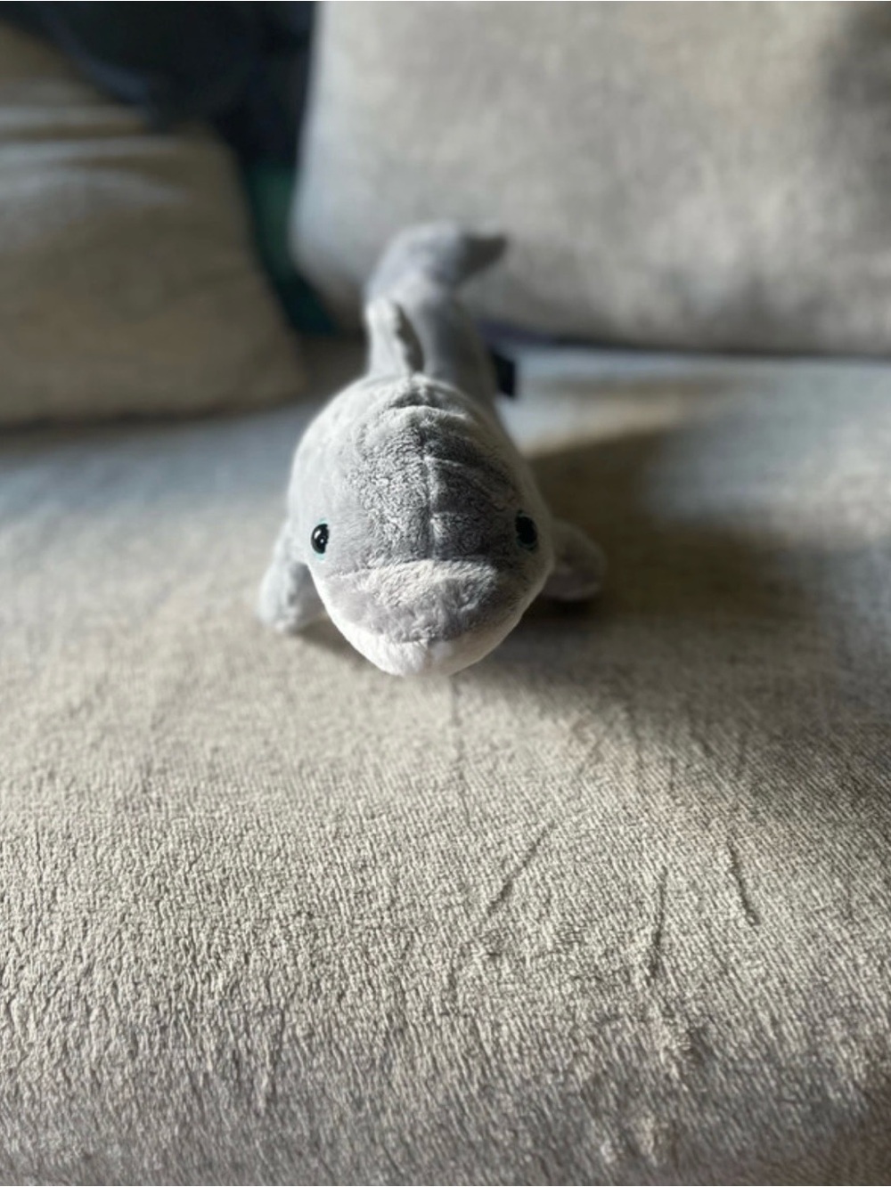 SeaWorld Grey Dolphin Plush Stuffed Animal Toy